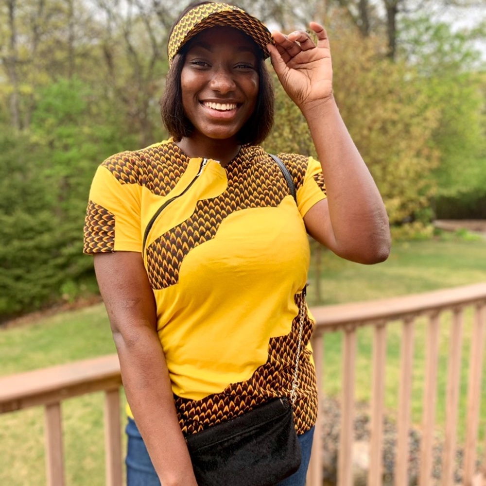 Ankara material T-shirt